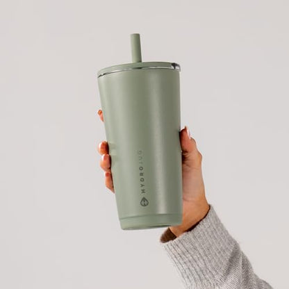 HydroJug Everyday Tumbler 20 oz, Ceramic-Lined Straw Cup, Courtyard - color: Courtyard, size: 20 Ounces
