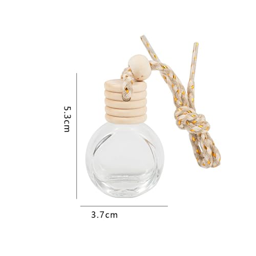 8ml 20pcs pack glass bottles for car reed diffuser perfumes - color: Solid