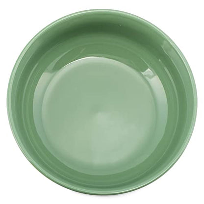 Elanze Designs Bistro Glossy Ceramic 7 inch Dinnerware Bowls Set of 4 - Perfect for Everyday uses from Pasta to Salad, Cereal to Ice cream, Ramen to Pho, Sage Green - color: Sage Green, style: 7 inch Cereal Salad