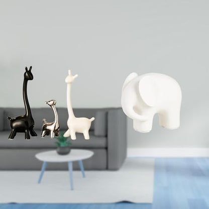 Baoblaze Modern Ceramic Animal Figurines Statue Centerpiece Sculpture Collectible for Desk Office Bookshelf Bedroom Decor