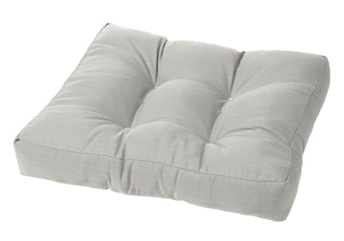 Cushion Source Tufted Ottoman Cushions, 21"X 17" Indoor and Outdoor Durable Tufted Cushion Made with Fade Resistant Sunbrella Fabric, Sunbrella Canvas Granite - color: Sunbrella Canvas Granite