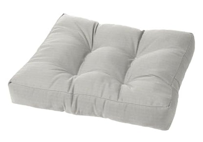 Cushion Source Tufted Ottoman Cushions, 21"X 17" Indoor and Outdoor Durable Tufted Cushion Made with Fade Resistant Sunbrella Fabric, Sunbrella Canvas Granite - color: Sunbrella Canvas Granite