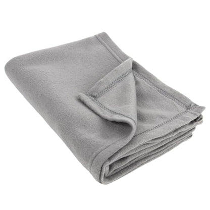 50x60 Throw Blankets, Ultra Soft Hypoallergenic Fleece Fall Throw Blanket for Livingroom, Couch, Chair, Bed, Grey Heather - color: Heather Grey
