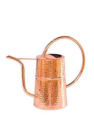 Gardener’s Supply Company Copper Plated Indoor Watering Can | 3 Quart Water Capacity, Curved Spout for Houseplants, Succulents, Seeds, and Herbs