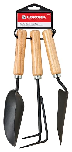 Corona Tools 3-Piece Wood Handle Garden Tool Set - color: Wood