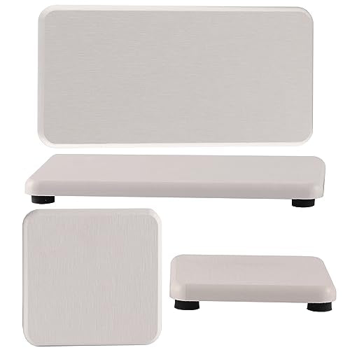 NiuYichee Set of 4 Water Absorbent Diatomite Coasters, Diatomaceous Earth Kitchen Soap Dish, Bathroom Trays, Water Absorbing Stone Used for Hand Soaps & Plants & Toiletries in The Modern Home - color: Set of 4 White