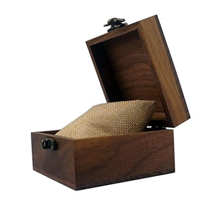2PCS/PACK Walnut Wood Box for Crafts, Jewelry Box and Watch Box Wooden Keepsake Box Gift (Walnut Box-2PCS/PACK) - color: Walnut Box-2PCS/PACK