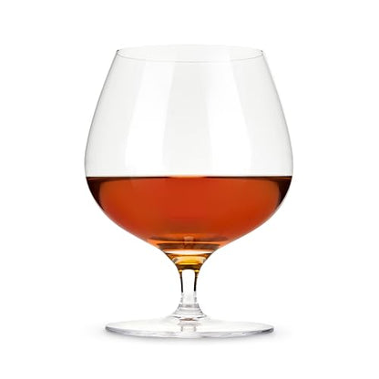 Viski Wingback Brandy Glass glassware set, Stemmed Wine glasses, Cocktail Glass Gift, Perfect for Bourbon, Rye, Scotch, and Mezcal, Set of 2, 17oz - style: Cognac Glasses