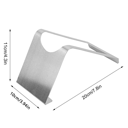 Fdit Stainless Steel Wine Bottle Rack Holder, Single Bottle Display Stand, Silver, 7.87x4.33 Inch