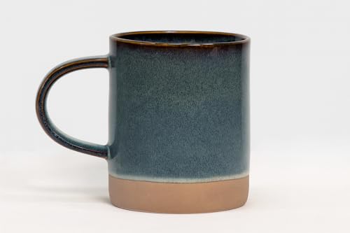 House Beautiful Versatile Modern Stoneware Mug Set – 17 oz, Set of 4 (Crafted Essence) - color: Crafted Essence