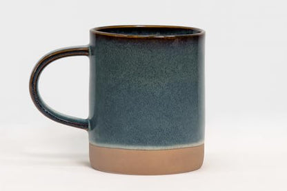 House Beautiful Versatile Modern Stoneware Mug Set – 17 oz, Set of 4 (Crafted Essence) - color: Crafted Essence