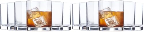 US Acrylic Classic Clear Plastic Reusable Drinking Glasses (Set of 6) 12oz Rocks Cups | BPA-Free Tumblers, Made in USA | Top-Rack Dishwasher Safe (Pack of 2) - color: Clear, size: Rocks Tumblers (Pack of 2)