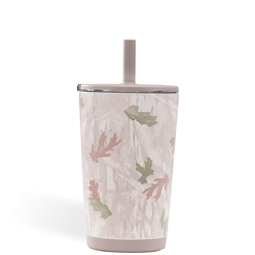 HydroJug Everyday Tumbler 14 oz, Ceramic-Lined Straw Cup, Camo - color: Camo, size: 14 Ounces