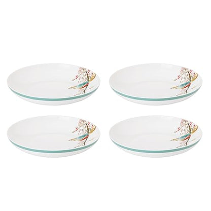 Lenox Chirp Porcelain Pasta Bowl Set for 4, 24oz | dishwasher safe, microwave safe | kitchen and dining essential | 24oz, salad bowls, gift for women, bowls - style: Pasta Bowls, Set of 4