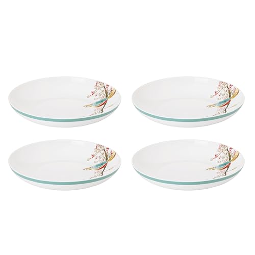 Lenox Chirp Porcelain Pasta Bowl Set for 4, 24oz | dishwasher safe, microwave safe | kitchen and dining essential | 24oz, salad bowls, gift for women, bowls - style: Pasta Bowls, Set of 4