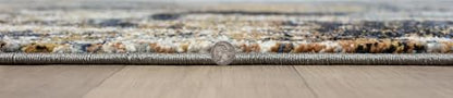 Keen Home Design Abstract Non-Shedding Entryway Rug, Soft Thick Pile, 2x3 | Polypropylene High Pile, Jute Back; Ideal For Bedside, Entryway, Home Office, Nursery - color: Skies Multi, size: 2' x 3' (Rectangular)