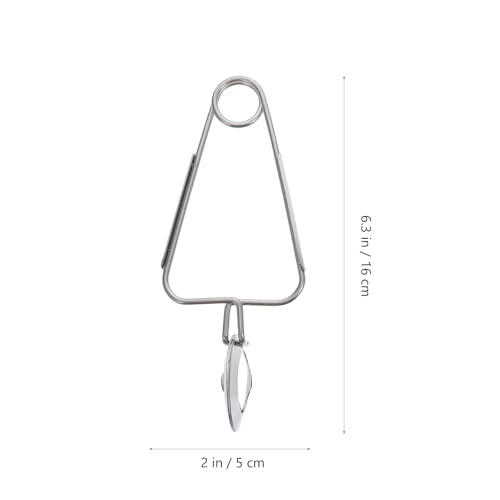 Ipetboom Stainless Steel Snail Tongs Escargot Eating Tools Food Serving Clip Clamp with Ergonomic Curved Handle Heat Resistant Tableware for Serving Snails 2 Pcs 6.29 X 1.96 X 1.57 in - color: 2pcs