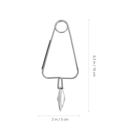 Ipetboom Stainless Steel Snail Tongs Escargot Eating Tools Food Serving Clip Clamp with Ergonomic Curved Handle Heat Resistant Tableware for Serving Snails 2 Pcs 6.29 X 1.96 X 1.57 in - color: 2pcs
