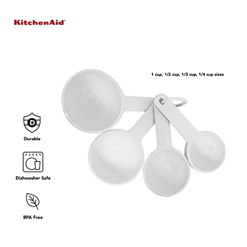 KitchenAid Measuring Cups, Set Of 4, White - color: White, size: Set Of 4