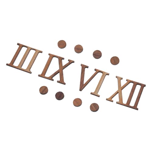 KALLORY Modern Minimalist Wall Clock with Silent Mechanism Solid Wood Design Featuring Roman Numerals for Living Room Bedroom and Office Decor
