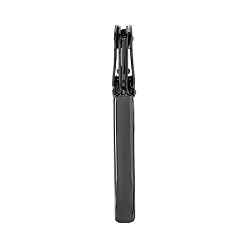 Viski Gunmetal Signature Double Hinged Waiters Corkscrew Wine Opener, Stainless Steel with Built-in Bottle Opener & Foil Cutter for Home Bar, Kitchen, Travel, Gifts for Wine Lovers, Set of 1, Black - style: Gunmetal Black