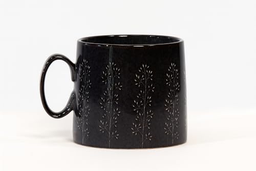 House Beautiful Versatile Classic Stoneware Mug Set - 20 oz, Set of 4 (Timeless Impressions) - color: Timeless Impressions