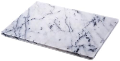 JEmarble Pastry Board 16x20 inch with Non-Slip Rubber Feets for Stability Perfect for Keep the Dough Cool and Chocolate Tempering(Premium Quality) White - size: 20"L x 16"W