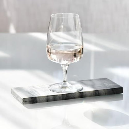Krosno Water Glasses Set of 4, 11.2 oz, Modern Collection | Stemmed Drinking Glasses, Goblets, Lead-Free Crystal Glassware, Juice Glasses, Water Glass Set, Dishwasher Safe - size: 11.2 fl oz (Set of 4)