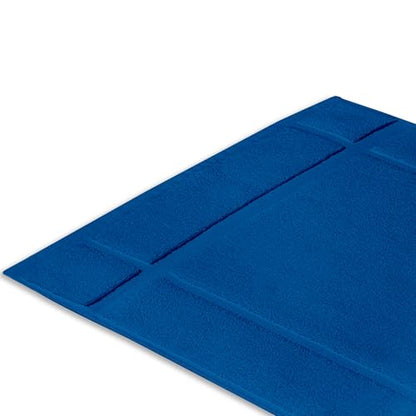 100% Cotton Bath Mat 24x17 Inches, 1350 GSM Thick Plush, Soft Absorbent, Oeko-Tex Certified, Durable Construction- Navy - color: Navy