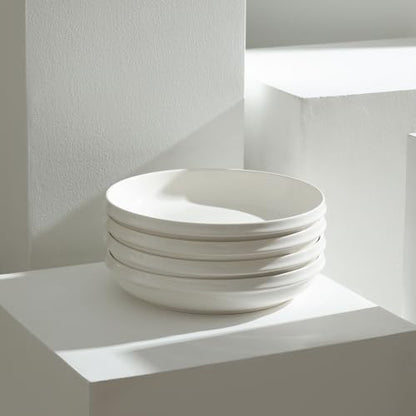 Stone Lain Verso 4-Piece Salad Plate Set Porcelain, White - size: 4-Piece - Salad Plate