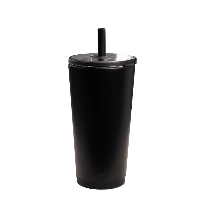 HydroJug Everyday Tumbler 20 oz, Ceramic-Lined Straw Cup, Black - color: Black, size: 20 Ounces