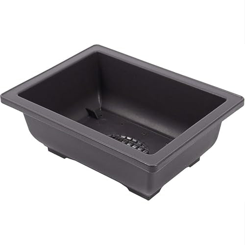 15 PCS 8.8 Inch Bonsai Training Pots, Bonsai Tree Growing Pots with 15 Drainage Trays, Plastic Bonsai Planter for Garden, Yard, Office, Porch, Balcony, Home Decoration - size: 8.8 Inch