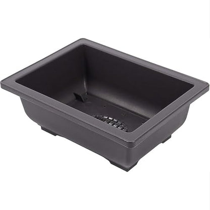 15 PCS 8.8 Inch Bonsai Training Pots, Bonsai Tree Growing Pots with 15 Drainage Trays, Plastic Bonsai Planter for Garden, Yard, Office, Porch, Balcony, Home Decoration - size: 8.8 Inch