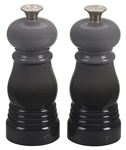 Le Creuset Petite Salt and Pepper Mill Set, 5" x 2" each, Oyster - color: Oyster, size: Small