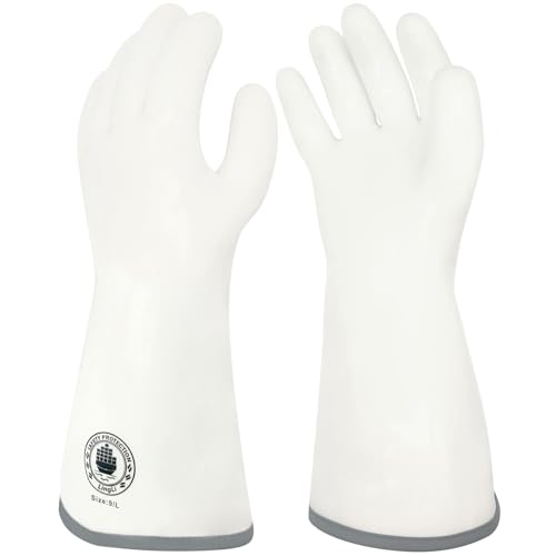 Silicone Oven Gloves, Heat Resistant Kitchen Oven Mitts, 1 Pair(9) | Food Grade, Waterproof, Easy Clean, Great for Sourdough Baking, Kitchen Cooking, Grilling, Smoking, Frying, BBQ - color: White Standard, size: 9/L