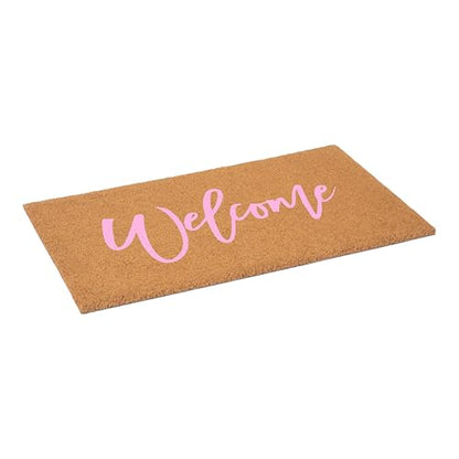 Calloway Mills Cursive Welcome Doormat, Pink (17" x 29") - color: Pink, size: 1'5" x 2'5" (Rectangular)