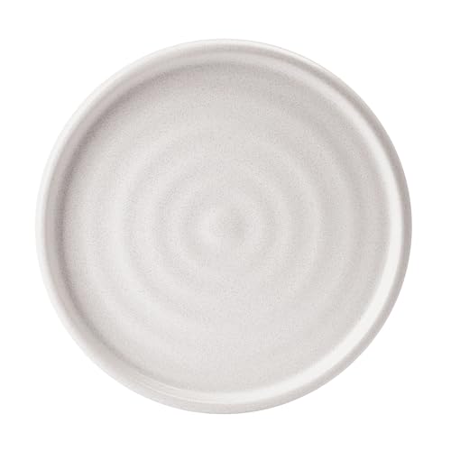 Mikasa Declan 12 Piece Stoneware Dinnerware Set, Service for 4, Modern Plate and Bowl with High Rims for Everyday Use, Beige