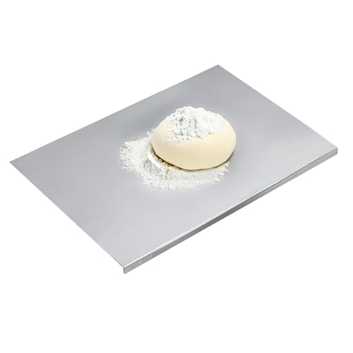 304 Stainless Steel Cutting Board – Stainless Steel Kitchen Chopping Boards Non-Slip, Dishwasher Safe – Ideal for Meat, Vegetables, Fruits, Bread & Baking – Commercial & Home Use (23.6 * 15.7in) - size: 23.6"L x 15.7"W
