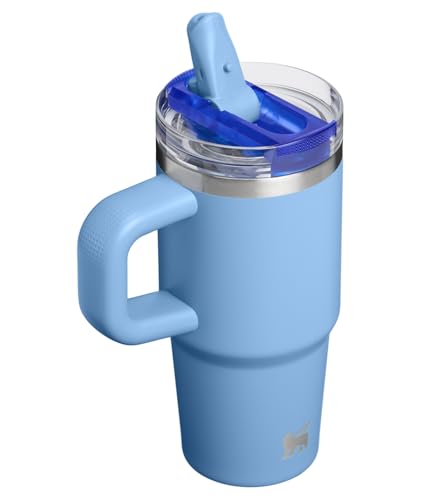 STANLEY Quencher ProTour Flipstraw Tumbler, 14 oz, Blue Sky | Built-In Straw & Handle | Cupholder Compatible for Travel | Leakproof Insulated Stainless Steel Cup | BPA-Free - color: Blue Sky, size: 14 Ounces
