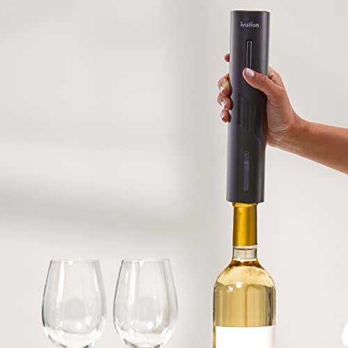 Ivation 7-Piece Wine Gift Set, Electric Opener, Aerator Pourer, Pump, Stand | Ideal for dinner parties, tastings, and everyday entertaining at home; keeps every accessory in one place.