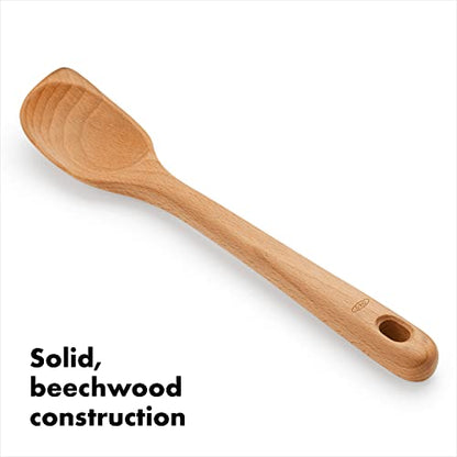 OXO Good Grips Wooden Corner Spoon & Scraper - size: Set of 1, style: Corner Spoon