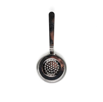Antique Style Hawthorne Gunmetal Black | Bar Hand Strainer | Cocktail Strainer | Sieve for Bartending | Mixing Glass Strainer - color: Gunmetal Black