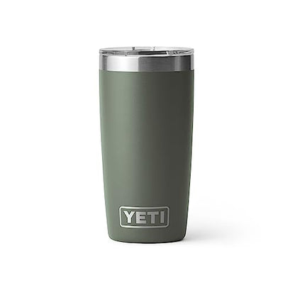 YETI Rambler 10 oz Tumbler, Stainless Steel, Vacuum Insulated with MagSlider Lid, Camp Green - color: Camp Green