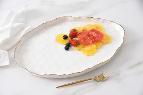 Pampa Bay Portofino Large Oval Platter, 17.75" x 11.75" x 1.25" - size: 17.75 x 11.75