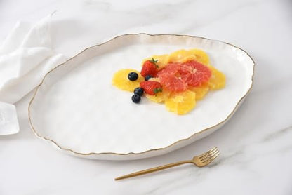 Pampa Bay Portofino Large Oval Platter, 17.75" x 11.75" x 1.25" - size: 17.75 x 11.75