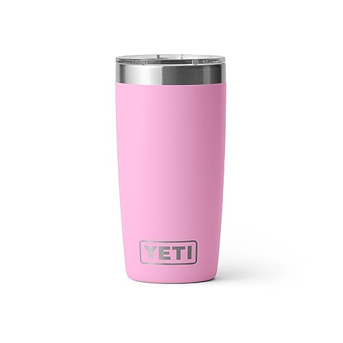 YETI Rambler 10 oz Tumbler, Stainless Steel, Vacuum Insulated with MagSlider Lid, Power Pink - color: Power Pink