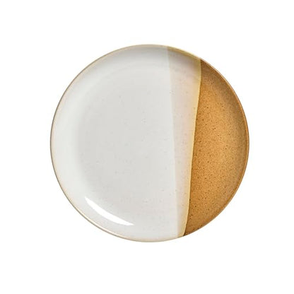 Sango 12 Pieces Stoneware Dinnerware Set, Glossy Caramel & Cream Dishes for 4, Premium Plates and Bowls Sets, Chip & Scratch Resistant, Ceramic Kitchen Dish Set, Microwave & Dishwasher Safe, Phoebe - color: Caramel, size: 12-Piece Set