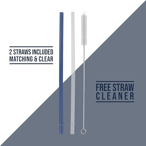 Hogg Big Swig 40oz Tumbler with Handle and Straw - Steel Blue, 40 oz Tumbler, Insulated Cup with Handle, 40oz Water Bottle with Straw, Thermal Cups, Leak Proof Lid, Travel Mugs, Stainless Steel - color: Steel Blue