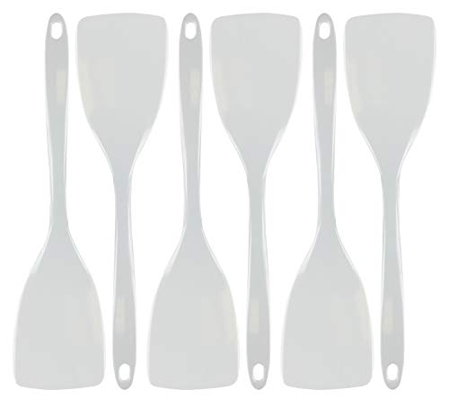 Reston Lloyd 6 Piece Durable Melamine Spatula Set, White - color: White, size: 100% Melamine Spatula, Set of 6