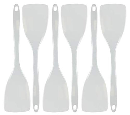 Reston Lloyd 6 Piece Durable Melamine Spatula Set, White - color: White, size: 100% Melamine Spatula, Set of 6